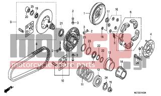 HONDA - FJS400D (ED) Silver Wing 2006 - Engine/Transmission - DRIVEN FACE - 22100-MCT-020 - OUTER COMP., CLUTCH
