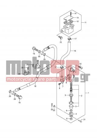 SUZUKI - GSF1200 (E2) 2006 - Brakes - REAR MASTER CYLINDER (GSF1200K6/SK6) - 69731-31F00-000 - HOSE, RESERVOIR TANK