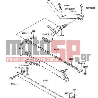 KAWASAKI - LTD SHAFT 1984 -  - BRAKE PEDAL/TORQUE LINK - 92001-1090 - BOLT,HEX HEAD,6X25