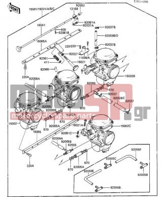KAWASAKI - LTD SHAFT 1984 - Κινητήρας/Κιβώτιο Ταχυτήτων - CARBURETOR ASSY