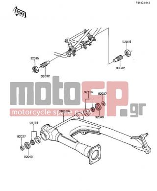 KAWASAKI - LTD SHAFT 1984 -  - SWING ARM - 33001-1161 - ARM-COMP-SWING