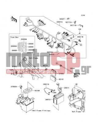 KAWASAKI - VULCAN® 900 CLASSIC 2012 -  - Chassis Electrical Equipment - 26031-0962 - HARNESS,MAIN