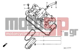 HONDA - CBR1000F (ED) 1999 - Κινητήρας/Κιβώτιο Ταχυτήτων - CYLINDER HEAD COVER - 12391-MM5-000 - GASKET, HEAD COVER