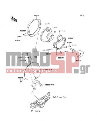 KAWASAKI - VULCAN® 900 CLASSIC 2012 -  - Headlight(s) - 92172-0145 - SCREW,5X14