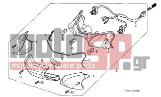 HONDA - SES125 (ED) 2002 - Electrical - REAR COMBINATION LIGHT - 93901-24410- - SCREW, TAPPING, 4X16