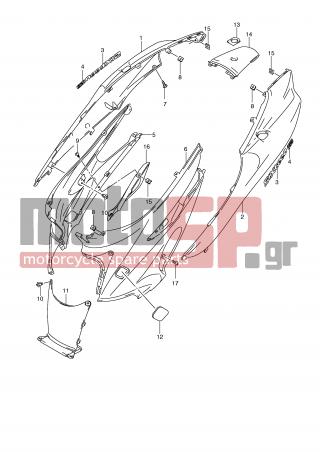 SUZUKI - UX150 (E2) Sixteen 2010 - Body Parts - FRAME COVER (MODEL L0) - 09409-06314-000 - CLIP