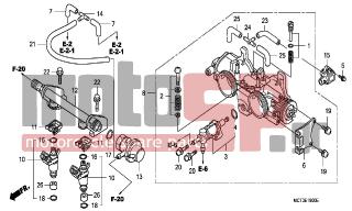HONDA - FJS600A (ED) ABS Silver Wing 2003 - Engine/Transmission - THROTTLE BODY - 91302-PLC-000 - O-RING, 7.85X3.53