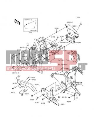 KAWASAKI - VULCAN® 900 CLASSIC LT 2012 - Body Parts - Side Covers/Chain Cover - 92172-0137 - SCREW,6X26