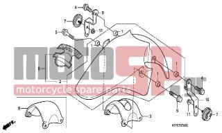 HONDA - CBR125RS (ED) 2006 - Body Parts - FRONT FENDER - 96001-0603500 - BOLT, FLANGE, 6X35