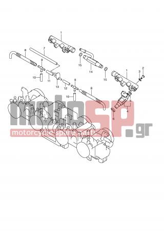 SUZUKI - GSF1250A (E2) 2008 - Engine/Transmission - THROTTLE BODY HOSE/JOINT - 13602-29G00-000 - PACKING