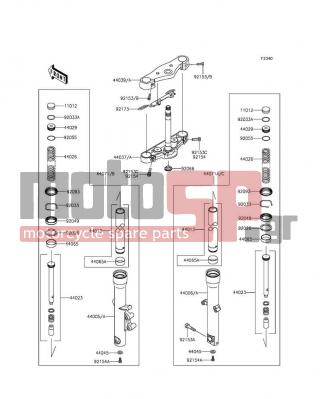 KAWASAKI - VULCAN® 900 CUSTOM 2012 -  - Front Fork - 92173-0165 - CLAMP