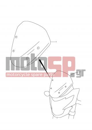 SUZUKI - GSR750 (E21) 2011 - Body Parts - VISOR SET METER (OPTIONAL) - 51800-08810-000 - VISOR SET, METER