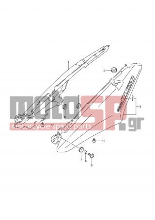 SUZUKI - DL650A (E2) ABS V-Strom 2007 - Body Parts - SEAT TAIL COVER (MODEL K9/L0) - 09409-06314-5PK - CLIP (BLACK)