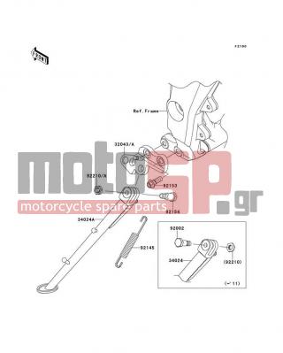 KAWASAKI - Z1000 2012 -  - Stand(s) - 92145-0562 - SPRING,SIDE STAND