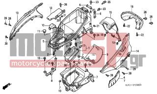 HONDA - FES250 (ED) 2005 - Body Parts - BODY COVER/LUGGAGE BOX - 93903-34380- - SCREW, TAPPING, 4X12