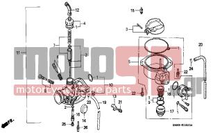 HONDA - C90 (GR) 1996 - Κινητήρας/Κιβώτιο Ταχυτήτων - CARBURETOR - 16176-GB0-911 - SCREEN, FUEL STRAINER
