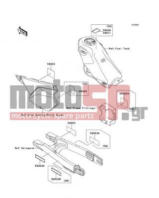 KAWASAKI - CANADA ONLY 2011 - Body Parts - Labels - 56033-0210 - LABEL-MANUAL,DAILY SAFETY
