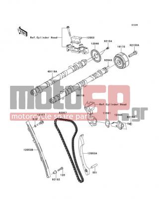 KAWASAKI - CONCOURS® 14 ABS 2011 - Κινητήρας/Κιβώτιο Ταχυτήτων - Camshaft(s)/Tensioner