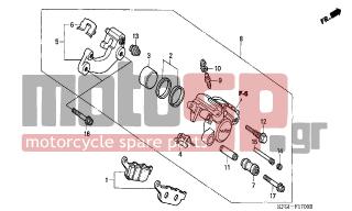 HONDA - FES250 (ED) 2002 - Brakes - REAR BRAKE CALIPER - 45203-MG3-016 - PLUG, PIN