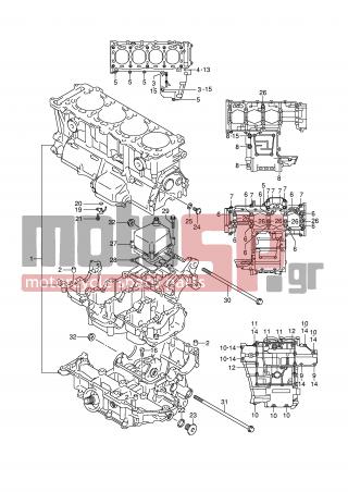 SUZUKI - GSX-R1000 (E2) 2005 - Engine/Transmission - CRANKCASE - 12228-48B00-0C0 - BEARING, THRUST LH (RED)
