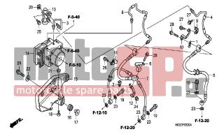 HONDA - VFR1200FB (ED) 2011 - Brakes - ABS MODULATOR - 45161-MGE-000 - STAY COMP., FR. HOSE