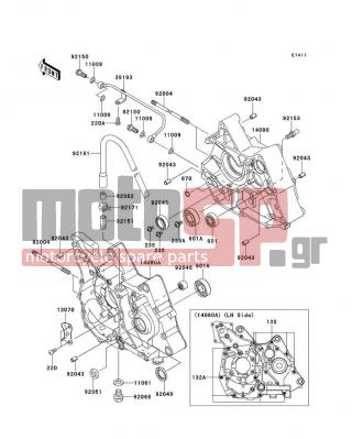KAWASAKI - KLX®110L 2011 - Κινητήρας/Κιβώτιο Ταχυτήτων - Crankcase - 132BD0650 - BOLT-FLANGED-SMALL,6X50