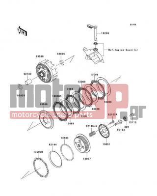 KAWASAKI - KLX®140L 2011 - Κινητήρας/Κιβώτιο Ταχυτήτων - Clutch