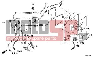 HONDA - CBR250R (ED) ABS   2011 - Brakes - BRAKE PIPE - 90662-MCA-971 - CLAMP, BRAKE PIPE(6.8X3)
