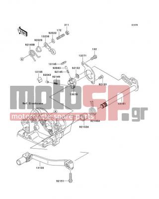 KAWASAKI - KX™450F 2011 - Κινητήρας/Κιβώτιο Ταχυτήτων - Gear Change Mechanism - 92152-1419 - COLLAR,RETURN SPRING