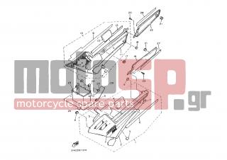 YAMAHA - FJ1200A (EUR) 1992 - Body Parts - SIDE COVER-OIL TANK - 3XW-2171L-10-00 - Mole, Side Cover 1
