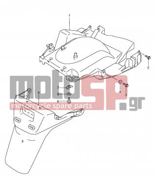 SUZUKI - AN250 (E2) Burgman 2001 - Body Parts - REAR FENDER (MODEL W/X/Y) - 09111-06066-000 - BOLT