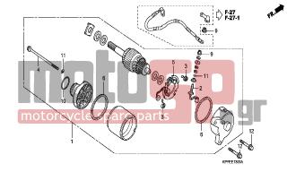 HONDA - CBR125R (ED) 2004 - Electrical - STARTING MOTOR - 31206-KPW-901 - HOLDER SET, BRUSH