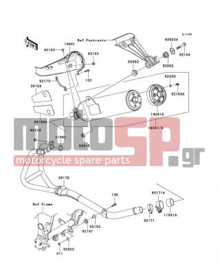 KAWASAKI - NINJA® 250R 2011 -  - Muffler(s) - 92171-0061 - CLAMP,CHAMBER-EX PIPE