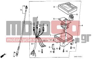 HONDA - C50 (GR) 1996 - Electrical - METER (C50SP/C50ST) - 93893-0401000 - SCREW-WASHER, 4X10