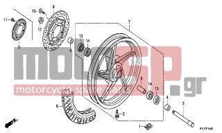 HONDA - CBR250R (ED) ABS   2011 - Frame - FRONT WHEEL - 44515-MEJ-D01 - RING, FR. PULSER