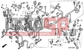 HONDA - VFR800 (ED) 2006 - Electrical - WIRE HARNESS(VFR800) - 90690-GHB-661 - CLIP, CABLE, 20MM