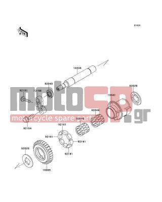 KAWASAKI - NINJA® ZX™-10R ABS 2011 - Κινητήρας/Κιβώτιο Ταχυτήτων - Balancer - 92026-0082 - SPACER