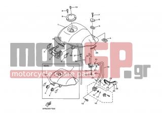YAMAHA - TDR125 (GRC) 1997 - Body Parts - FUEL TANK - 90467-11106-00 - Clip