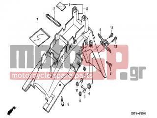 HONDA - CBF250 (ED) 2004 - Body Parts - REAR FENDER - 95701-0602000 - BOLT, FLANGE, 6X20