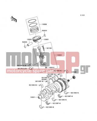 KAWASAKI - NINJA® ZX™-14 2011 - Engine/Transmission - Crankshaft/Piston(s) - 92033-1207 - RING-SNAP