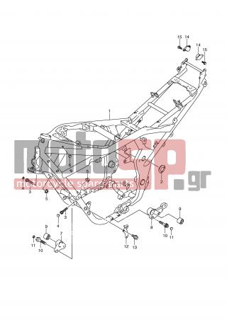 SUZUKI - GSF1250A (E2) 2008 - Frame - FRAME (MODEL K9) - 41100-18H00-YMD - FRAME (SILVER)