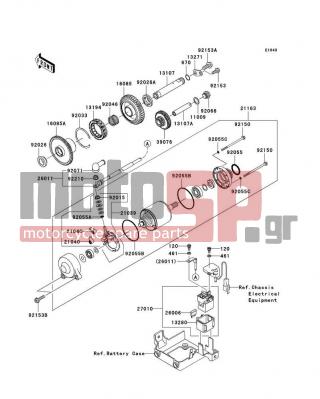 KAWASAKI - NINJA® ZX™-14 2011 -  - Starter Motor - 13107-0136 - SHAFT