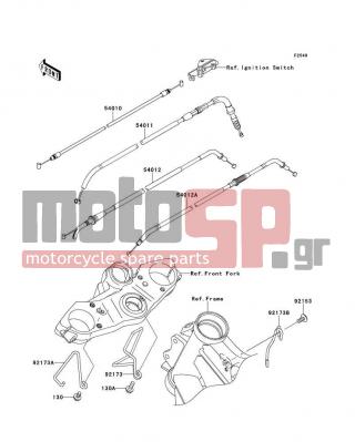 KAWASAKI - VERSYS® 2011 -  - Cables - 54012-0300 - CABLE-THROTTLE,OPENING