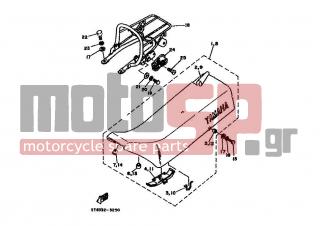 YAMAHA - DT80MX (EUR) 1983 - Body Parts - SEAT CARRIER - 5T8-F472E-00-00 - Seal