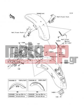 KAWASAKI - VULCAN® 1700 CLASSIC 2011 - Body Parts - Fenders - 35022-0067-H8 - FENDER-COMP-REAR,EBONY