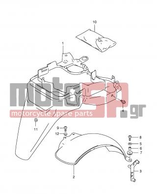 SUZUKI - AN150 Y (E34) 2000 - Body Parts - REAR FENDER - 02142-06163-000 - SCREW, RH