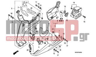 HONDA - VFR1200FB (ED) 2011 - Body Parts - LOWER COWL - 83551-300-000 - GROMMET, AIR CLEANER CASE