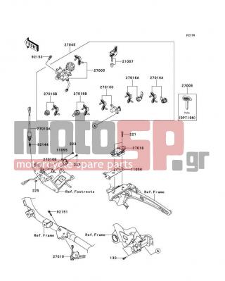 KAWASAKI - VULCAN® 1700 VAQUERO® 2011 -  - Ignition Switch/Locks/Reflectors - 27045-5438 - SWITCH-ASSY