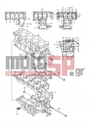 SUZUKI - GSR750 (E21) 2011 - Engine/Transmission - CRANKCASE - 12228-17E00-0D0 - BEARING, THRUST RH (GREEN)