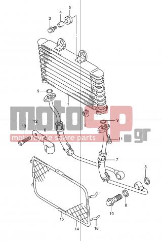 SUZUKI - GSF600S (E2) 2003 - Engine/Transmission - OIL COOLER - 09280-12012-000 - O RING (D:2.4,ID:11.8)